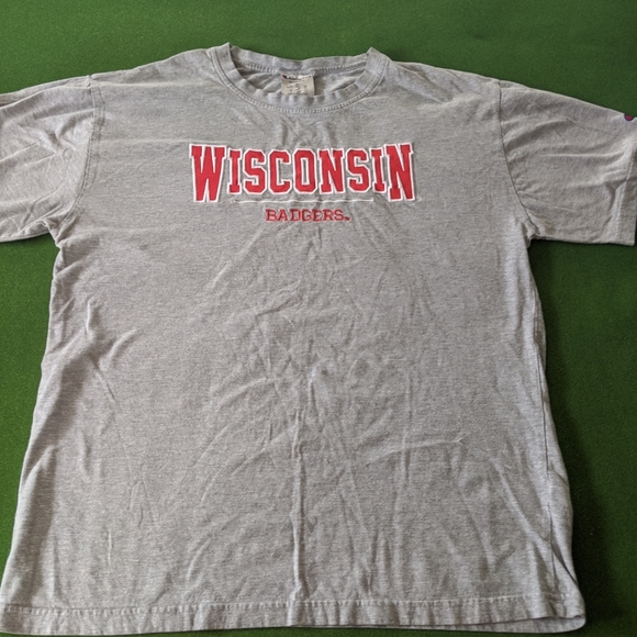 Champion Wisconsin Badgers Tee Grey Size XL - Picture 4 of 6